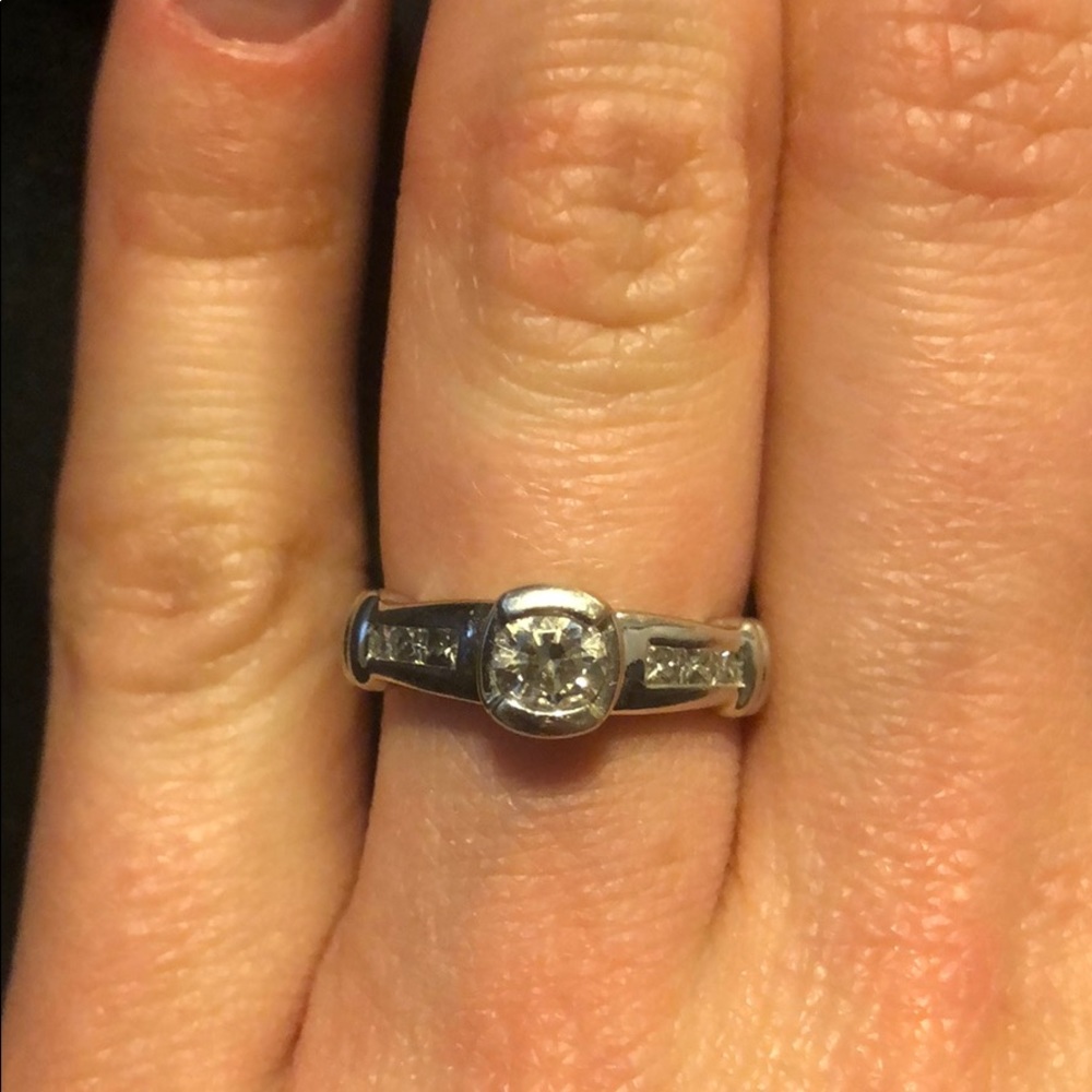 Platinum and Diamond Engagement ring